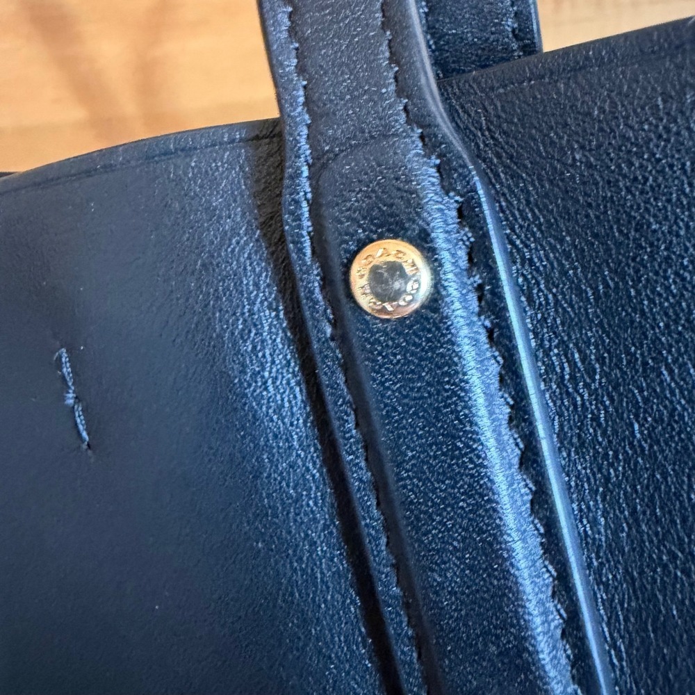 COACH 78217 Central‎ Shopper Tote Tote Bag Black Leather Brass Hardware Purse - Picture 14 of 16